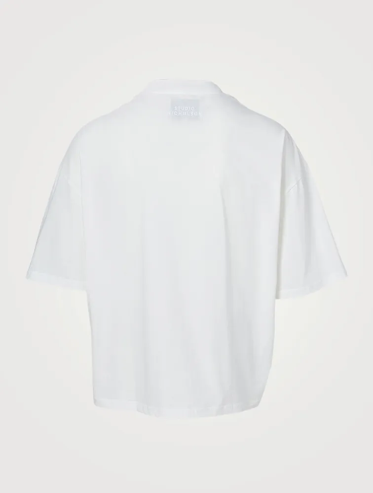 Piu Boxy-Fit T-Shirt With Tonal Logo