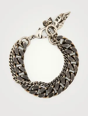 Layered Textured Chain Bracelet