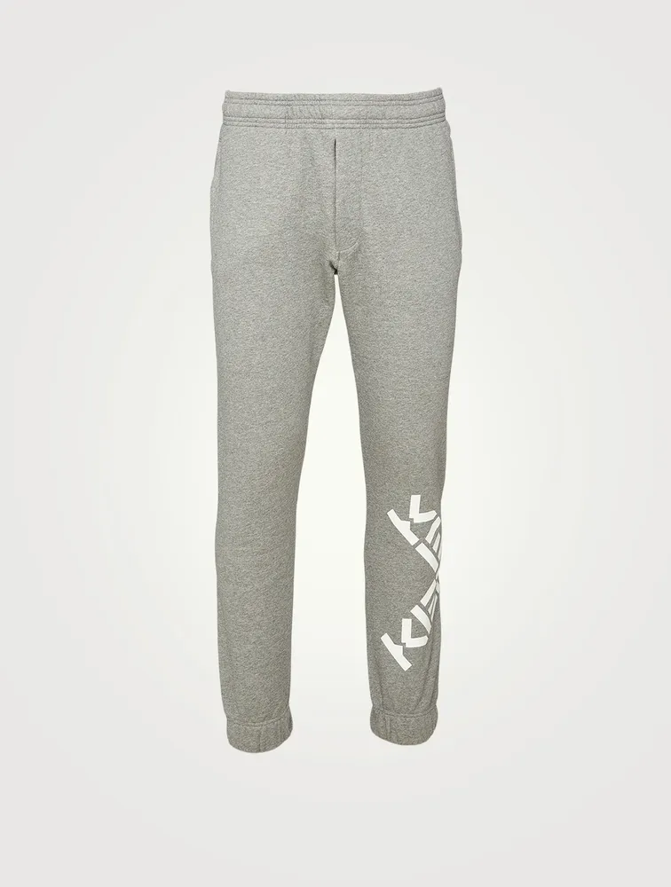 Cotton-Blend Jogger Pants With Logo