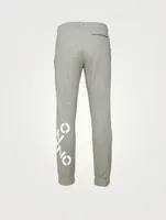 Cotton-Blend Jogger Pants With Logo