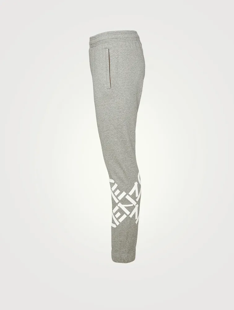 Cotton-Blend Jogger Pants With Logo