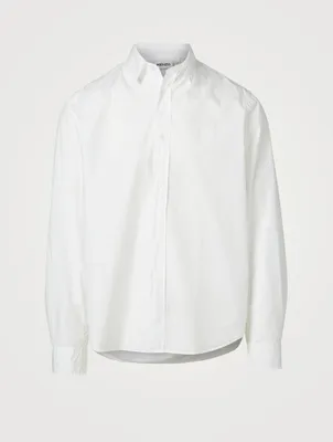 Cotton Shirt With Tiger Crest
