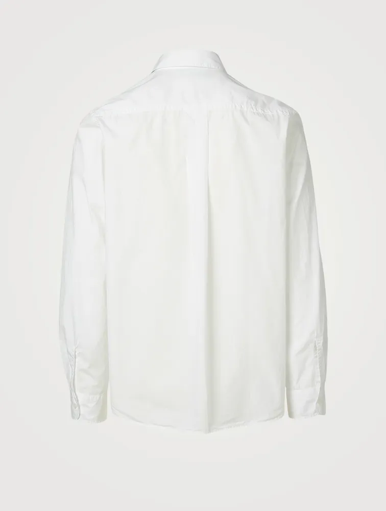 Cotton Shirt With Tiger Crest