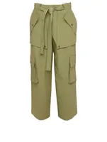 Wide-Leg Cargo Pants