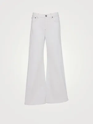 Cotton Stretch Flared Jeans