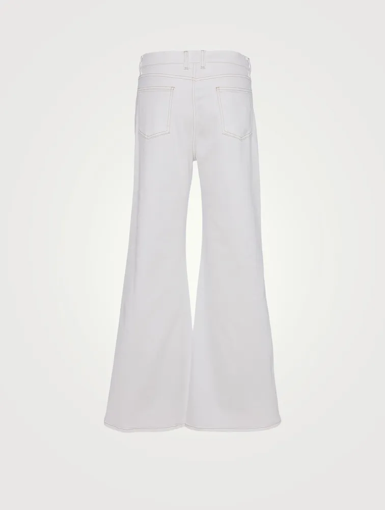 Cotton Stretch Flared Jeans