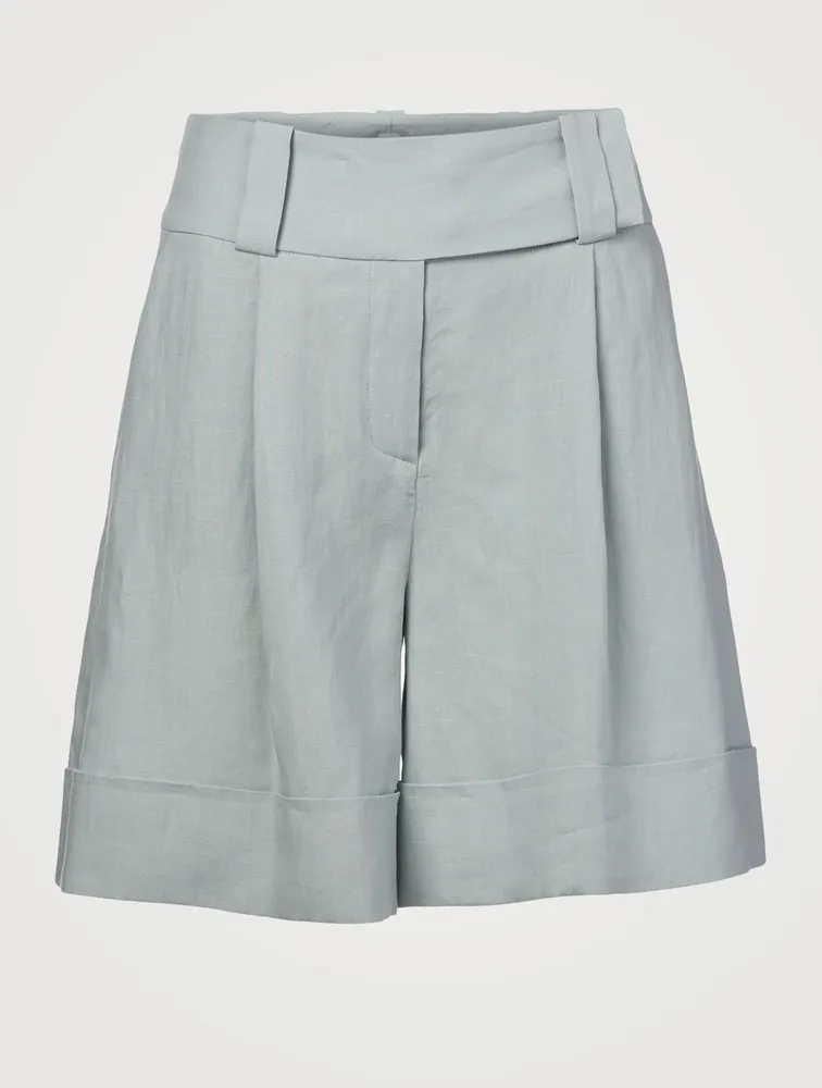 Linen Bermuda Shorts