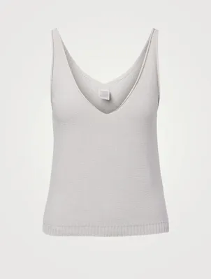 Sleeveless V-Neck Top