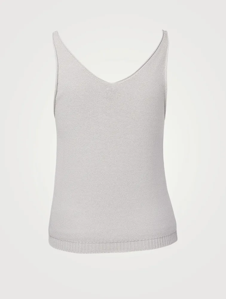 Sleeveless V-Neck Top