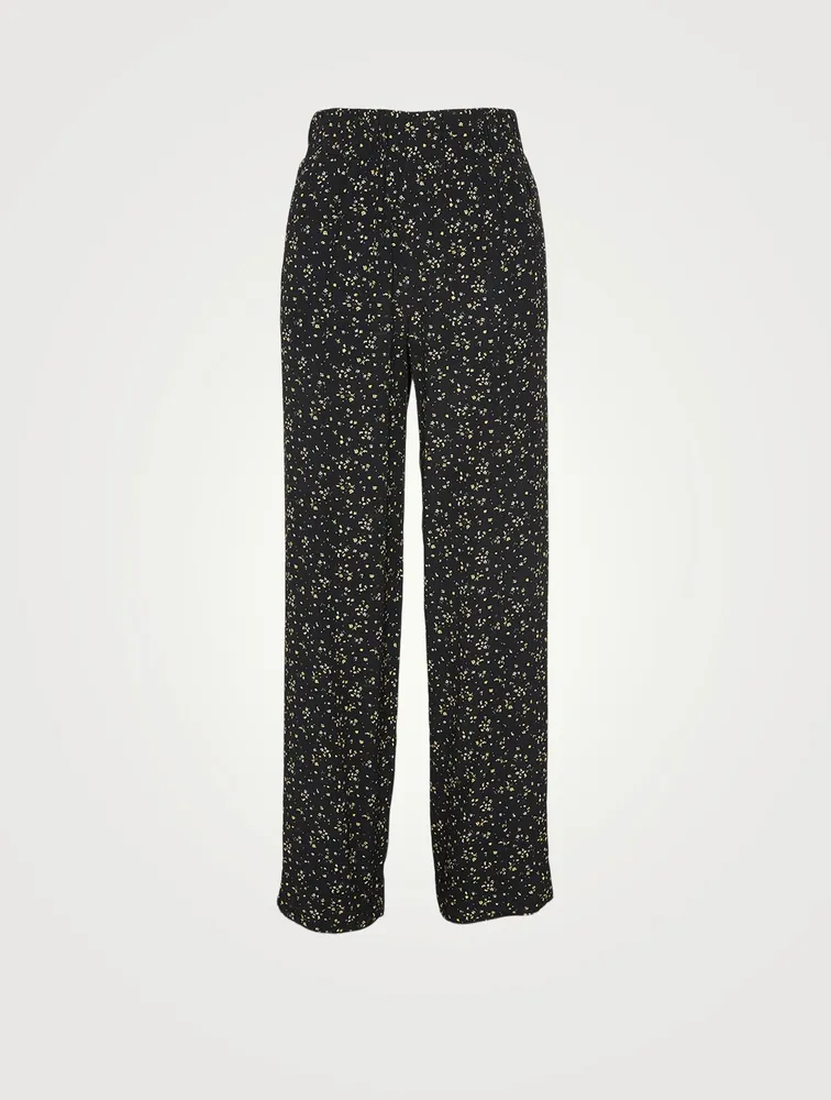 Printed Crepe Pants
