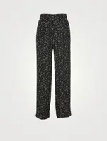 Printed Crepe Pants