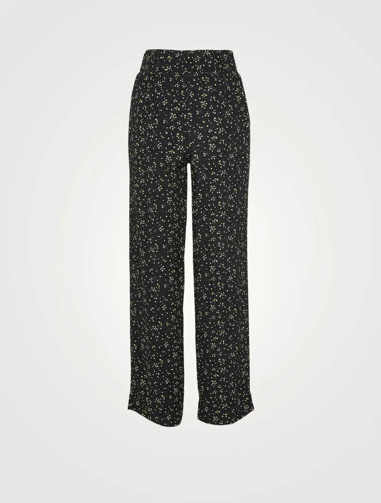 Printed Crepe Pants
