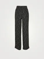 Printed Crepe Pants