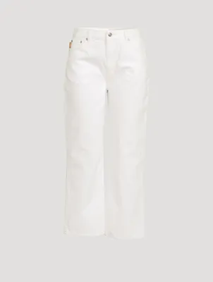 High-Waisted Relaxed Straight Jeans