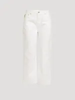 High-Waisted Relaxed Straight Jeans