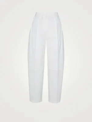 Pleated Relaxed-Fit Pants