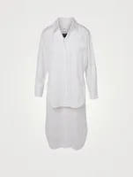 Check Jacquard Layered Shirt Dress