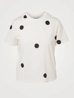 Cotton T-Shirt Polka Dot Print