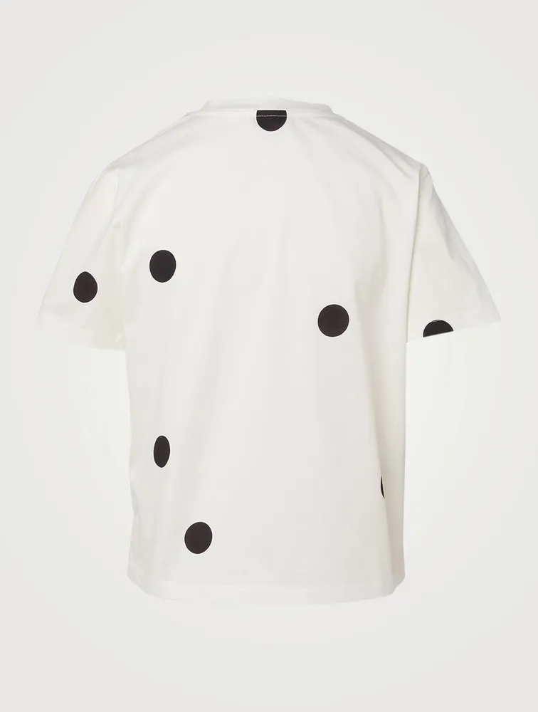 Cotton T-Shirt Polka Dot Print