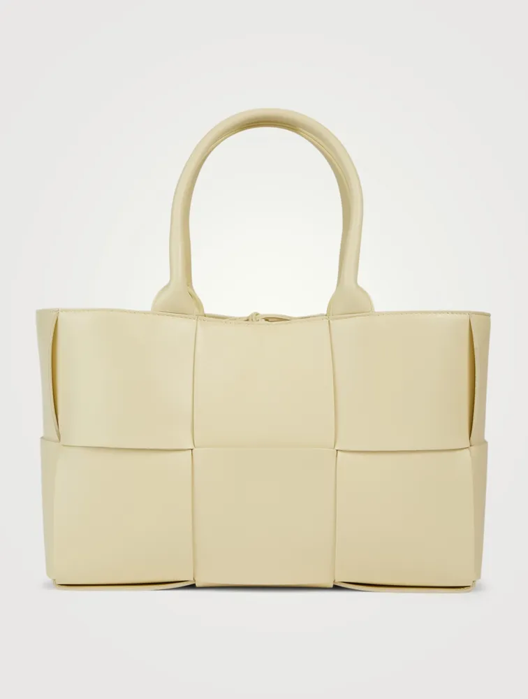 Small Arco Maxi Intrecciato Leather Tote Bag