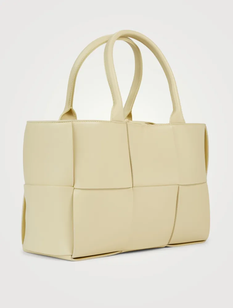 Small Arco Maxi Intrecciato Leather Tote Bag