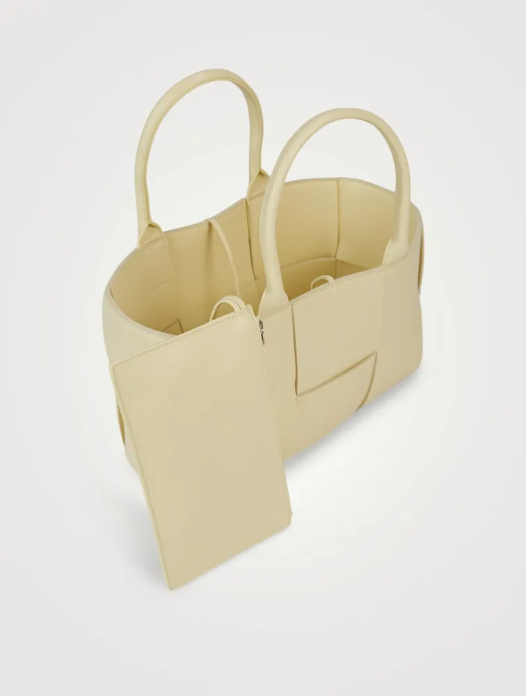 Small Arco Maxi Intrecciato Leather Tote Bag