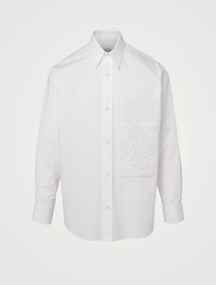 Cotton Shirt With Lace