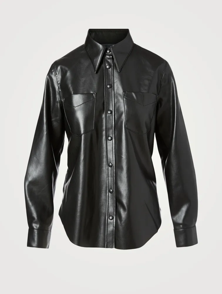 Paloma Faux Leather Shirt