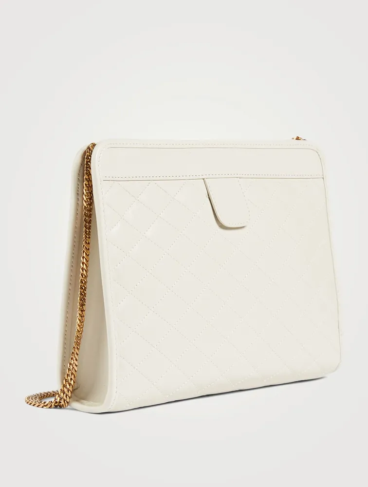 Victoire YSL Monogram Leather Clutch Bag