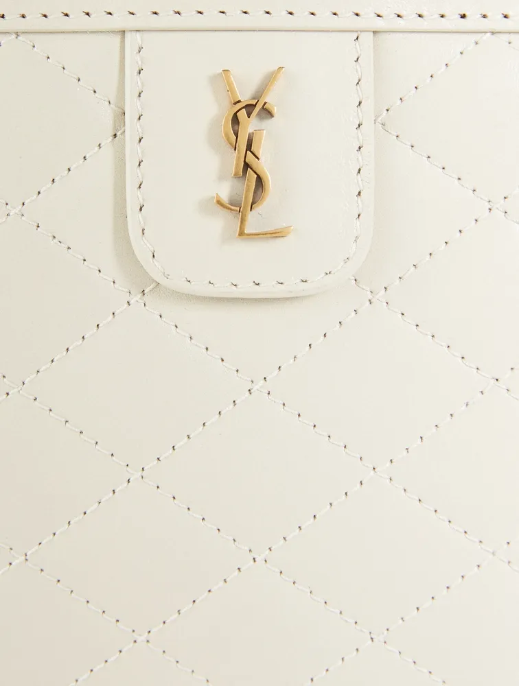 Victoire YSL Monogram Leather Clutch Bag