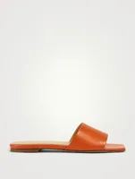 Anna Leather Slide Sandals