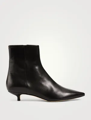 Ina Leather Heeled Ankle Boots