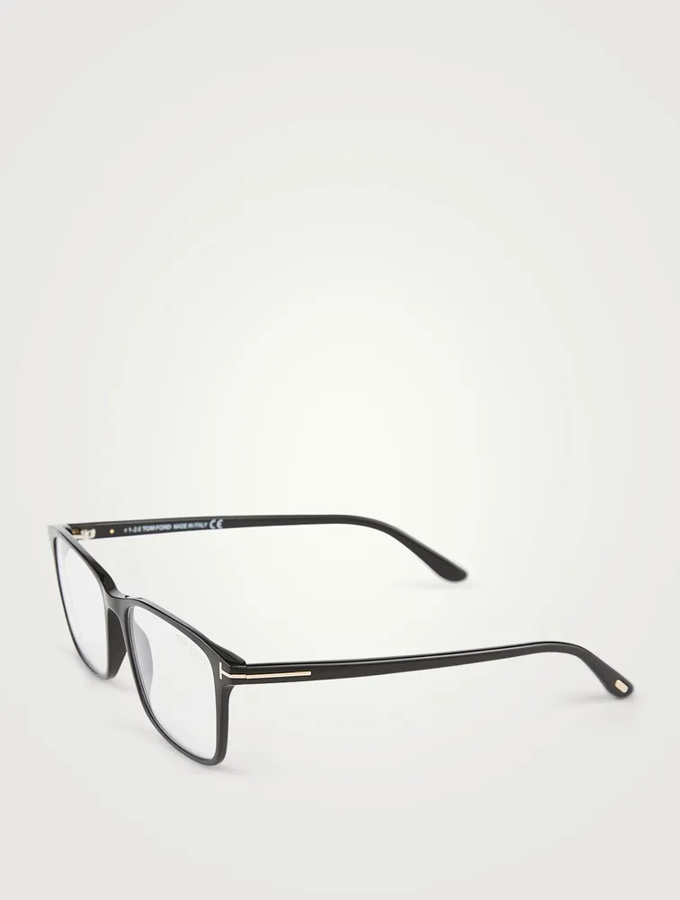 Rectangular Optical Glasses With Blue Block Lenses