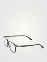 Rectangular Optical Glasses With Blue Block Lenses