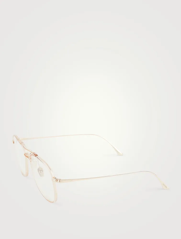 Aviator Optical Glasses With Blue Block Lenses