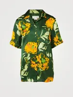 Clive Short-Sleeve Shirt Floral Print