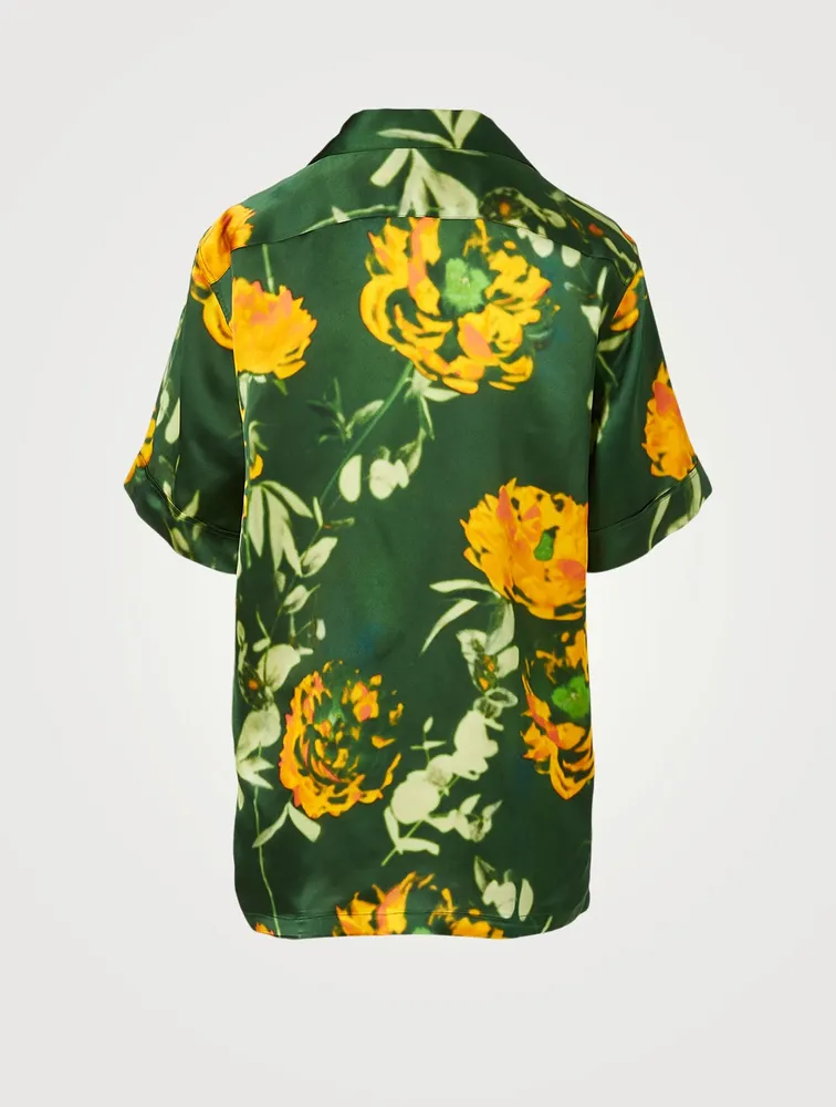 Clive Short-Sleeve Shirt Floral Print