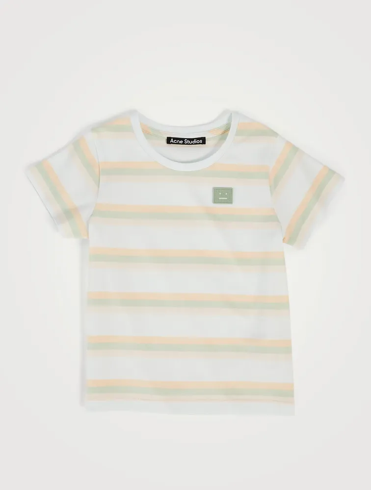 Kids' Cotton T-Shirt Striped Print