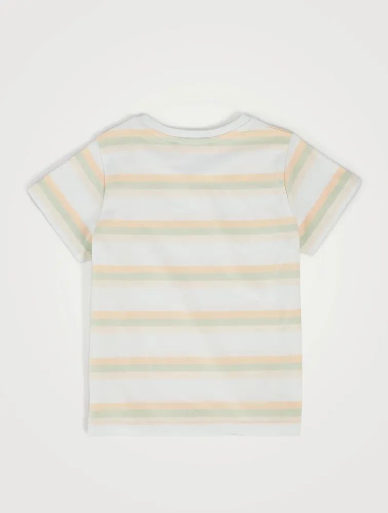 Kids' Cotton T-Shirt Striped Print