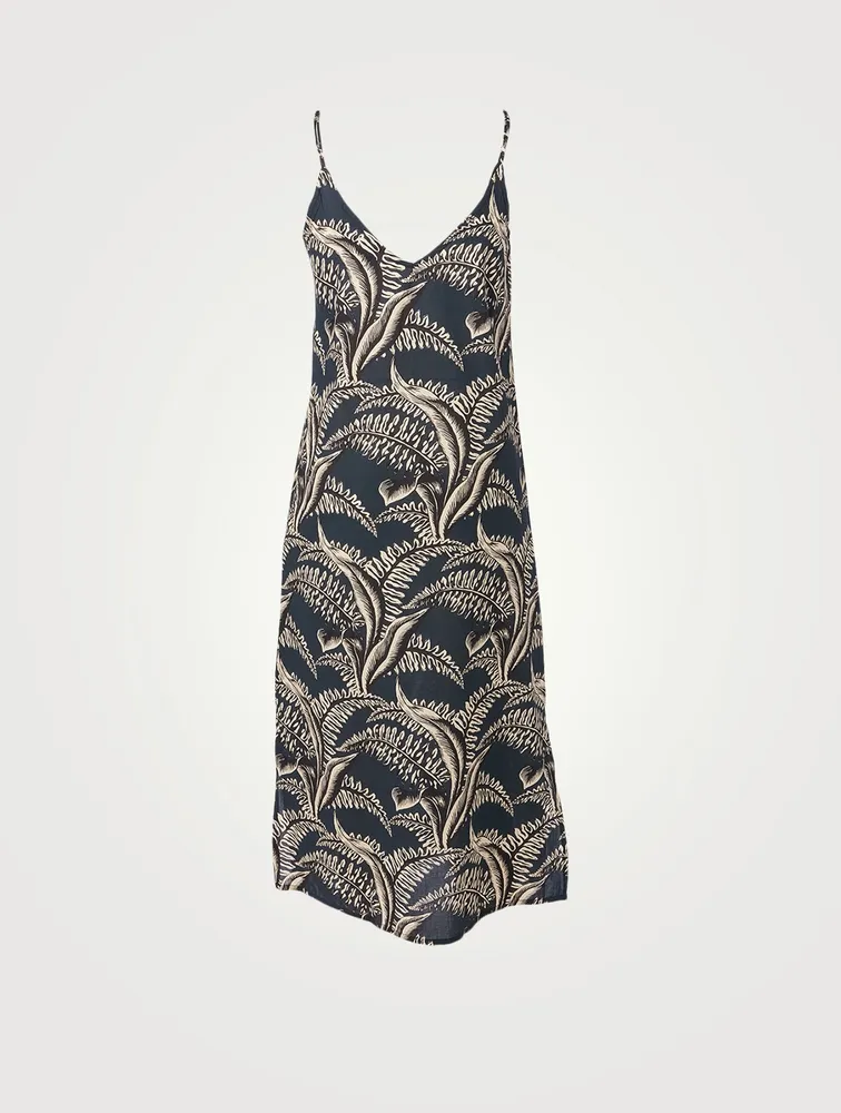 Cotton Slip Nightie Fern Print