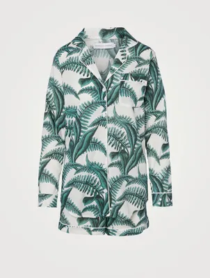 Signature Cotton Pyjama Short Set Fern Print