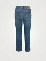 Cotton Straight-Leg Jeans