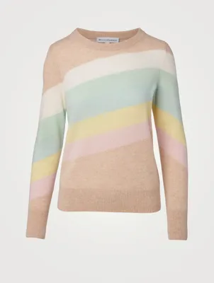 Cashmere Rainbow Intarsia Sweater