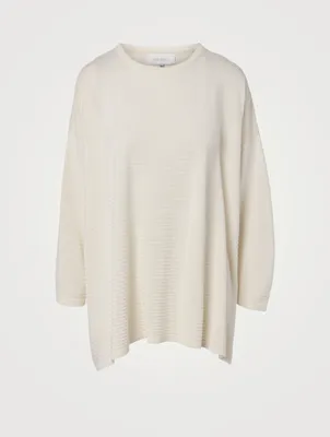 Silk Roundneck Long Sweater