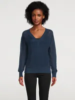 Linen V-Neck Sweater