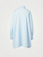Cotton A-Line Shirt With Step Insert