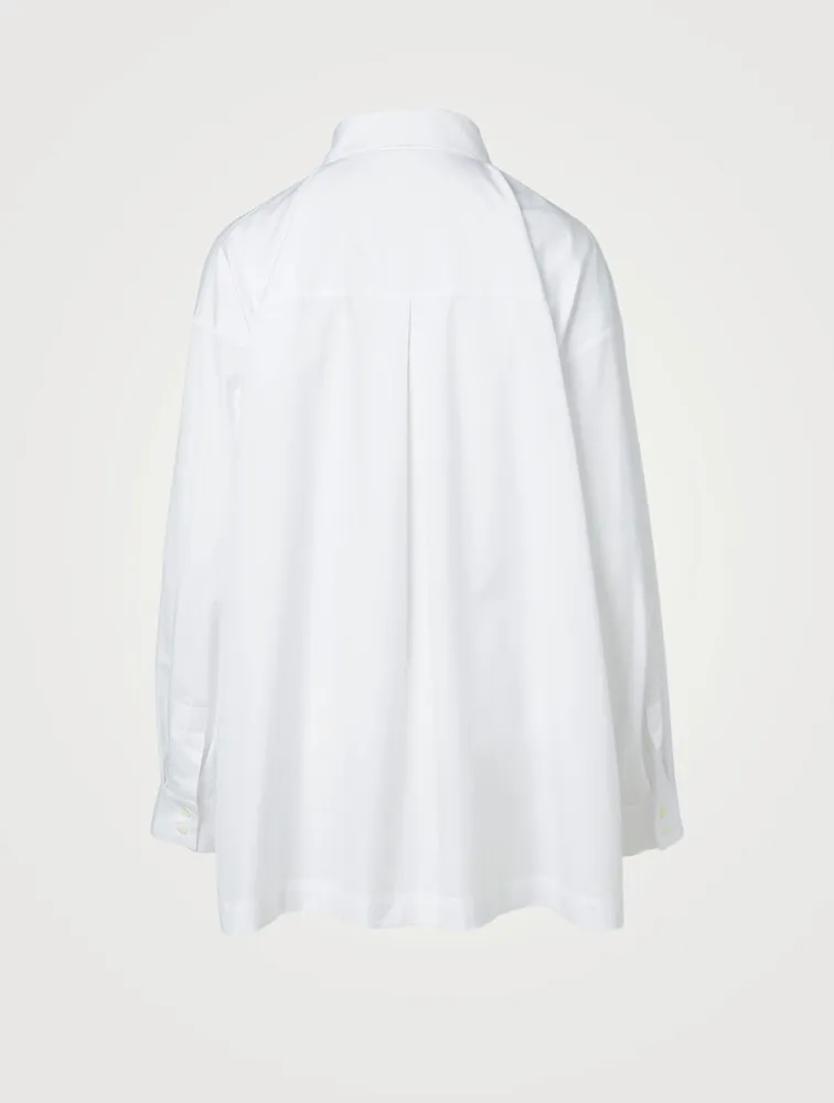 Cotton A-Line Long Shirt