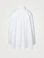 Cotton A-Line Long Shirt