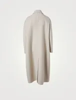 Dilona Brushed Cashmere Long Coat