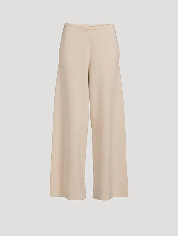 Chuk Wool And Silk Wide-Leg Pants